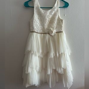 American Princess white formal dress size 10